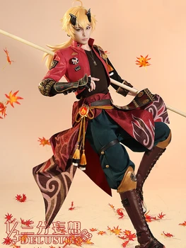 Аниме игра Genshin Impact Thoma Боевое платье Великолепная праздничная униформа для ролевых игр, Косплей костюм на Хэллоуин для мужчин, Бесплатная доставка 2021