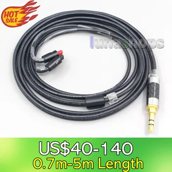 LN007111 Черный 99% Чистый PCOCC кабель для наушников Audio-Technica ATH-IM50 IM70 ath-IM01 ath-IM02 ath-IM03 ath-IM04