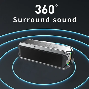 Caixa De Som 100 Вт высокомощный динамик для домашнего кинотеатра TWS 3D стерео сабвуфер Звуковая коробка Открытый Беспроводной портативный динамик Bluetooth