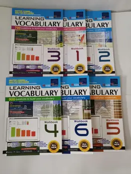 6 книг / комплект Учебников по лексике 1-6 класс Сингапурская рабочая тетрадь по английскому языку для начальной школы Книга для учащихся libros