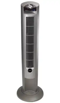 42-дюймовый вентилятор Wind Curve Tower с ионизатором и дистанционным управлением, серебристый вентилятор охлаждения
