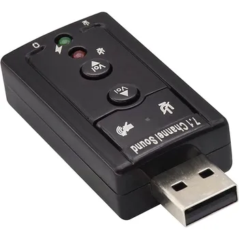 3 шт./компл. Мини-внешняя звуковая карта USB, 7.1-канальный 3D виртуальный аудиоадаптер-конвертер для ПК, настольный ноутбук