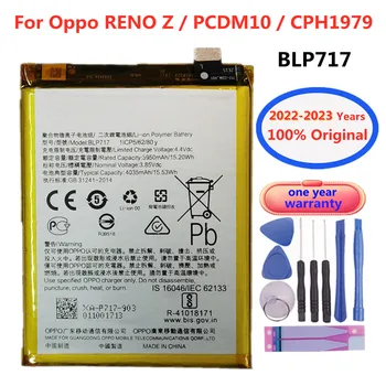 2023 Года Оригинальный Аккумулятор Oppo 1 + BLP717 Для OPPO RENO Z PCDM10 CPH1979, Сменный Аккумулятор Для мобильного телефона, 4035 мАч