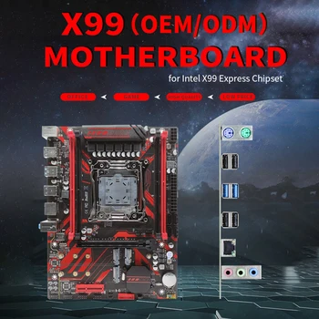 Материнская плата X99 LGA2011-3 Pin PC Поддерживает память DDR4 Настольная материнская плата NVME M.2 SSD PCI Express 16X для процессора Xeon E5 V3 V4