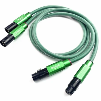 Балансный кабель Mcintosh 4N из меди XLR с зеленой вилкой, аудиосистема Hi-Fi
