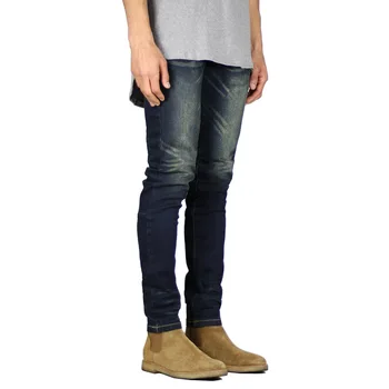 Высококачественные джинсы в стиле ретро с высокой эластичностью, Облегающие мужские Повседневные Леггинсы, Модные узкие брюки-карандаш, джинсы для мужчин