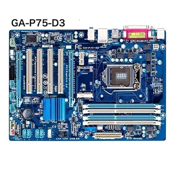 Для материнской платы Gigabyte GA-P75-D3 32 ГБ LGA 1155 DDR3 ATX Материнская плата 100% протестирована нормально, полностью работает Бесплатная доставка