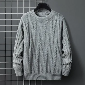 2023 Осень и зима, новый модный тренд, дышащий свитер большого размера, мужской повседневный свободный удобный теплый свитер высокого качества