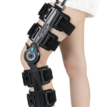 Бандаж для фиксации коленного сустава Регулируемый Надрыв связок мениска Наколенник Кронштейн для перелома нижней конечности