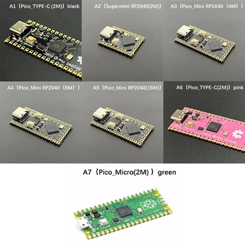 Инновационные Маломощные Микрокомпьютеры Высокопроизводительный процессор Cortex-M0+ Плата Raspberry Pi Pico RP2040 с двухъядерным процессором 264KB ARM