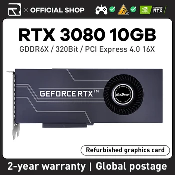 Видеокарта Nvidia JIESHUO RTX 3080 10G Turbo Fan AI GDDR6X GPU Компьютер NVIDIA PC 320bit PCI Express X16 4.0 Игровое Видео
