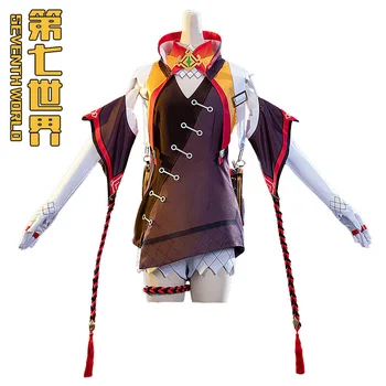 Игровая анимация Персонажа Genshin Impact Xinyan, Полный набор костюмов для Косплея, Двумерная игровая одежда, Костюм, Рождественский подарок