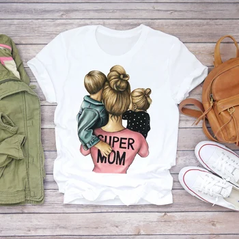Женская мультяшная супер мама Жизнь Momlife Летние женские футболки с принтом, топ, футболка, Женская графическая женская футболка