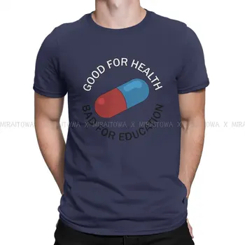 Полезная для здоровья мужская футболка AKIRA, Винтажная гранжевая футболка с большим вырезом, одежда в стиле Харадзюку