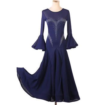 2023 Женское Новое Платье для современного бального Вальса, Конкурсная стандартная одежда для танцев MQ374