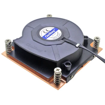 1U серверный процессорный кулер 8015 воздуходувка охлаждающий вентилятор медный радиатор для охлаждения промышленного компьютера Intel LGA 1150 1151 1155 1156