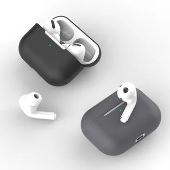 Мягкий Силиконовый Беспроводной чехол для наушников Bluetooth для Apple Airpods Pro 1-го поколения, защитный чехол для наушников