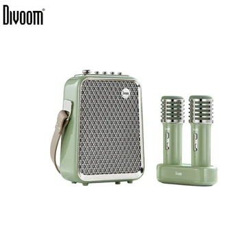 Оригинальный набор звука Divoom Songbird Home ktv, Портативное Караоке на открытом воздухе, Bluetooth, Маленький динамик с двойным беспроводным микрофоном