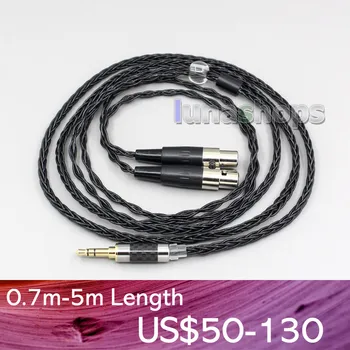 LN006444 8-жильный OCC серебристый смешанный кабель для наушников для HEDD Air Motion Transformer HEDDphone ONE