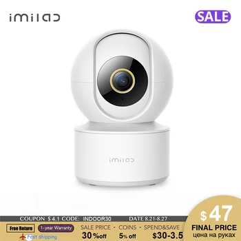 Imilab C21 Умная IP-камера для помещений 2.5 K 360 ° WDR Голосовое Управление Обнаружение Искусственного Интеллекта Двусторонний Разговор Ночного Видения Домашняя Камера Безопасности Alexa
