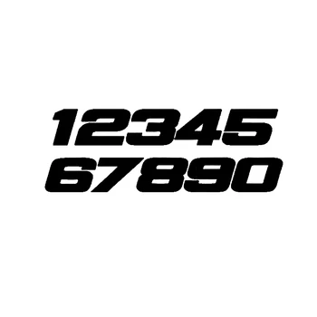 Y399 # Цифры 0 1 2 3 4 5 6 7 8 9 Гоночный номер Шлем Гоночные Виниловые наклейки Аксессуары для мотоциклов Наклейка