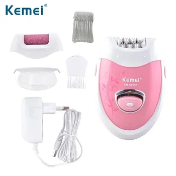 kemei KM-6199A женская бритва для соскабливания тела, женская бритва для удаления волос, эпилятор 2 в 1