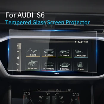 Для Audi S6 2023 Carplay Протектор Экрана Из Закаленного Стекла Защитная Пленка Навигатор Приборная Панель Авто Наклейки Для Автомобиля GPS Аксессуары