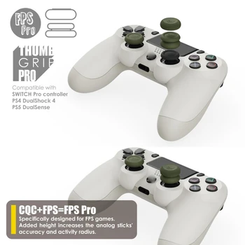 Набор из 6 предметов с рукояткой для большого пальца, крышка для джойстика, чехол для джойстика для PS4, для PS5, для контроллера NS Pro