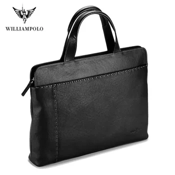 Мягкая кожа Williampolo Унисекс, прочная водонепроницаемая сумка для ноутбука, чехол для ноутбука #193037