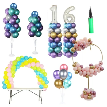 Аксессуары для воздушных шаров на День рождения и свадьбу, подставка для воздушных шаров, арка, кольцо, венок, детский душ, воздушный насос, подставка для лука, держатель для воздушных шаров