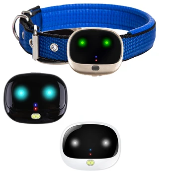 Точное позиционирование 4G GPS-трекер для домашних животных GPS ошейник с ослепляющими огнями Поддержка локатора животных Гео-забор Сигнализация о низком заряде батареи WIFI