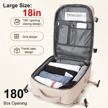 Выдвижной дорожный рюкзак для мужчин и женщин, сумка для ноутбука унисекс, Большие студенческие сумки для багажа, деловые поездки