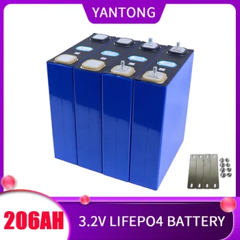 2023 Новая Батарея Lifepo4 3,2 V 206Ah 210Ah Призматические Аккумуляторные батареи 12 В 24 В 48 В В Упаковке для хранения солнечной энергии