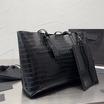 Сумка Ms. Большая вместительная сумка-тоут с крокодиловым принтом, дизайнерская новая женская роскошная сумка 2023, высококачественная сумка