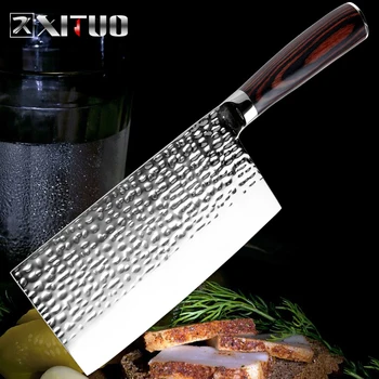 XITUO Нож шеф-повара из нержавеющей стали, Ковка, Антипригарный Острый Тесак для рыбы, Овощей, Китайский Кухонный нож, Инструменты для приготовления пищи