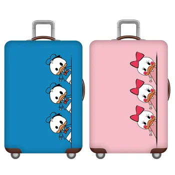 Эластичный чехол для багажа с мультяшными животными, чехлы для чемоданов, дорожные аксессуары для багажа 18-32 дюйма, защита от пыли багажника тележки