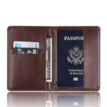 Повседневные Обложки для паспорта из искусственной кожи, аксессуары для путешествий, Мужской Женский Паспорт, Модный Кожаный держатель для паспорта, удостоверение личности, Банковская сумка для кредитных карт