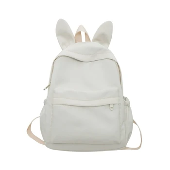 Стильный рюкзак с Заячьими ушками, большая вместительная школьная сумка для студентов