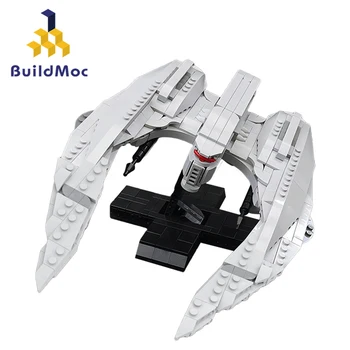 BuildMoc Cylon Raider MK II Космический корабль Строительные Блоки Набор Для Боевого Космического Истребителя Galactica Кирпичи Игрушки Для Детского Подарка