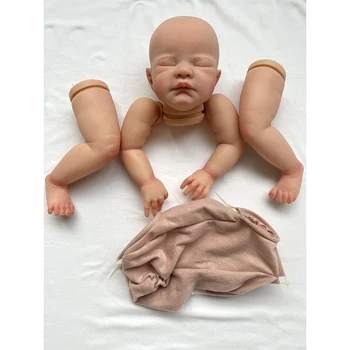 21 дюймовые уже окрашенные детали куклы Реборн Август Милый Спящий ребенок 3D картина с видимыми венами Тканевый корпус в комплекте
