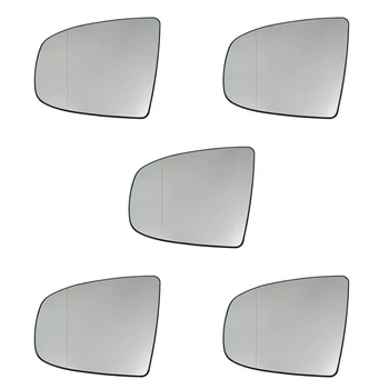 5X Левое боковое зеркало заднего вида, Боковое зеркальное стекло С подогревом + регулировка Для BMW X5 E70 2007-2013 X6 E71 E72 2008-2014
