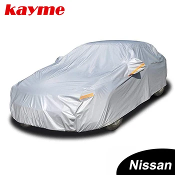 Алюминиевые водонепроницаемые автомобильные чехлы Kayme, супер защита от солнца, пыли и Дождя, автомобильный чехол, полная универсальная защита для внедорожников Nissan