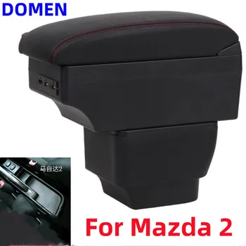 Для MAZDA MAZDA 2 Подлокотник Для MAZDA Demio Автомобильный подлокотник коробка для дооснащения деталей Коробка для хранения автомобильных аксессуаров Детали интерьера USB
