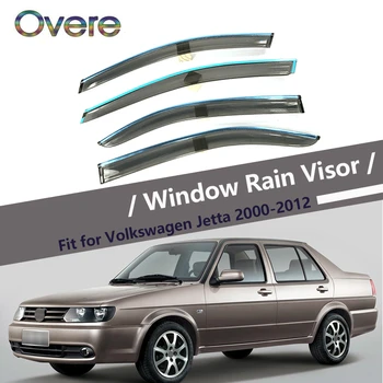 OVERE НОВЫЙ 1 комплект Дымового окна, дождевик для Volkswagen VW Jetta 2000-2011, Стайлинг, ABS, Вентиляционные солнцезащитные дефлекторы, защитные аксессуары