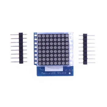Матричный светодиодный экран V1.0.0 для D1 Mini цифровой модуль вывода сигнала 8x8 точечная матрица