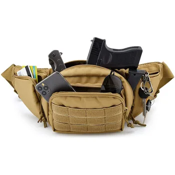 Тактическая нейлоновая поясная сумка с пистолетом Glock, Походная сумка для телефона, Спорт на открытом воздухе, Армейская военная Охота, Скалолазание, Кемпинг, поясная сумка