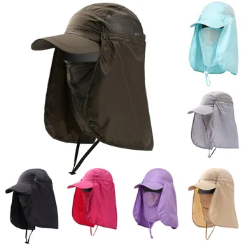Летняя солнцезащитная шляпа, женский цилиндр с защитой от ультрафиолета, Съемная шляпа, солнцезащитный крем, Мужская шляпа для рыбалки, походов, Летние шляпы для женщин