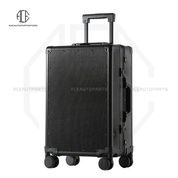 Универсальный деловой чемодан, дорожная тележка, водонепроницаемый студенческий багаж, имитация углеродного волокна