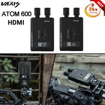 Беспроводная система передачи данных Vaxis ATOM 600 HDMI, беспроводной передатчик-приемник, камера для видеосъемки с двойным изображением 1080P HD