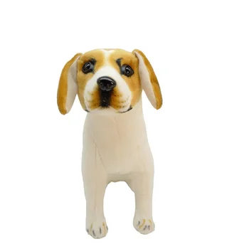Игрушка из реальной жизни, большая 42-см собака породы бигль, плюшевая игрушка, мягкая кукла, подарок на день рождения B1009